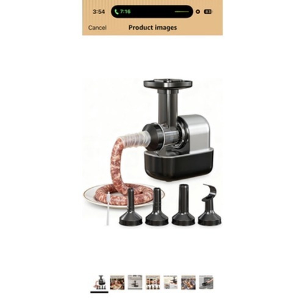 Keerain Electric Sausage Stuffer MDG01 120W 110-120V Black Compact Read